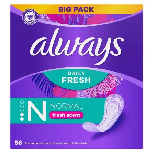 Always, Always Slipeinlagen Normal Frischeduft Big Pack (56 Stk)