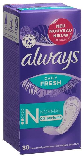 Always, always Slipeinlage Daily Fresh Normal ohne Duft (30 Stück)