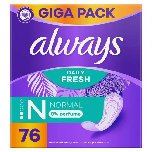 Always, Always Slipeinlagen Normal, ohne Duft, Giga Pack (76 Stk)