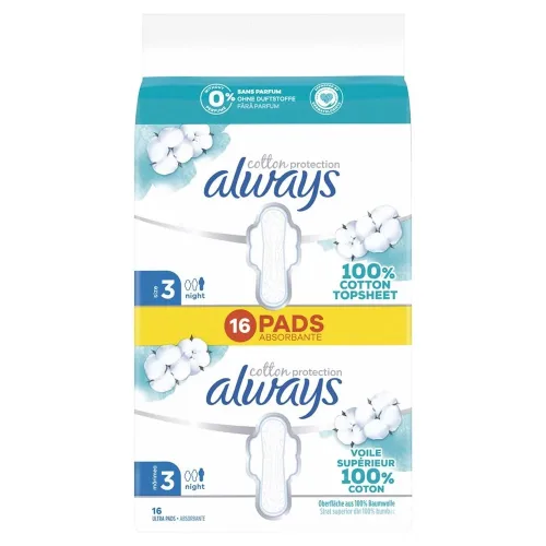 Always, Always Ultra Binden Cotton Protection Night Big Pack (16 Stk)