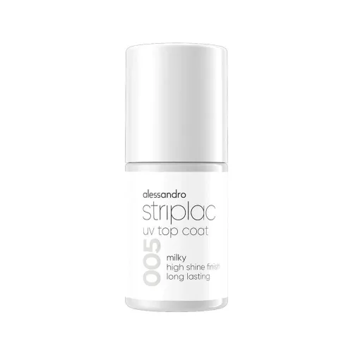 Alessandro, Alessandro - Striplac UV Top Coat Milky, 6.5 ml