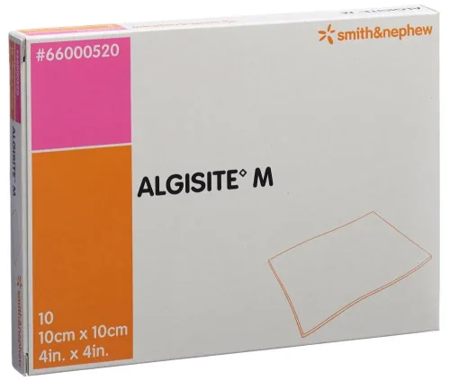 SMITH & NEPHEW, ALGISITE M Alginat Kompressen, 10x10cm (10 Stk)