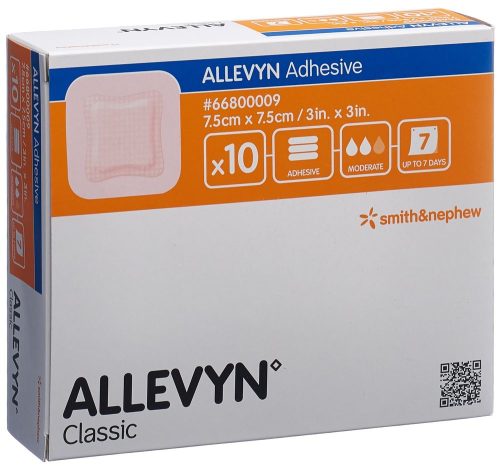 SMITH & NEPHEW, ALLEVYN Adhesive Wundverband, 7.5x7.5cm (10 Stk)