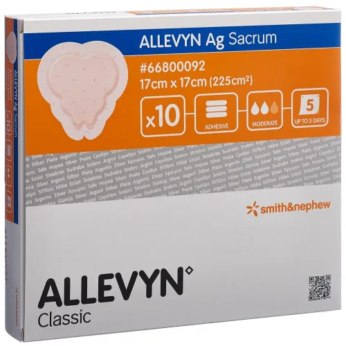 Allevyn Ag Sacrum Wundkompresse 17x17cm 10 Stk