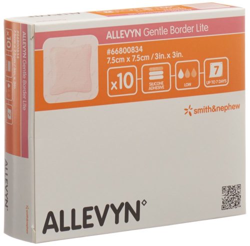 SMITH & NEPHEW, ALLEVYN Gentle Border Lite, 7.5x7.5cm (10 Stk)