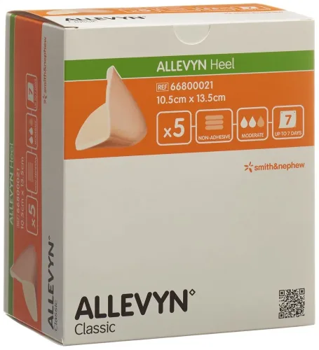 SMITH & NEPHEW, ALLEVYN Heel Fersenverband (5 Stk)