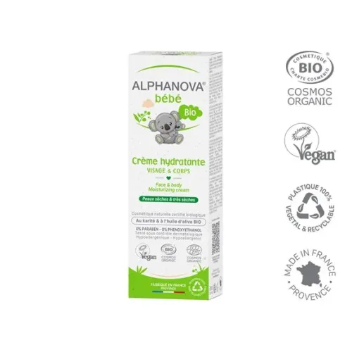 ALPHANOVA, ALPHANOVA bébé Feuchtigkeitscreme Gesicht & Körper (75ml)