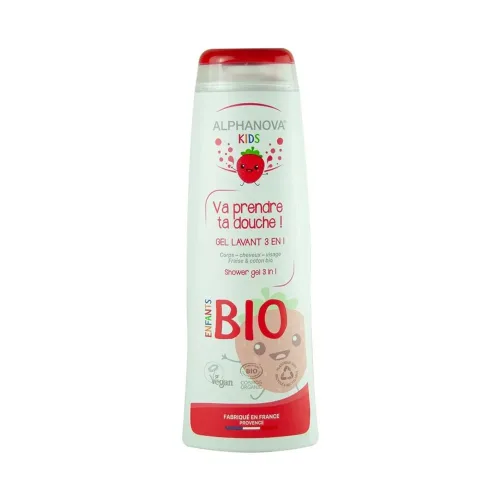 ALPHANOVA, ALPHANOVA kids Va prendre ta douche Erdbeere Bio (250ml)