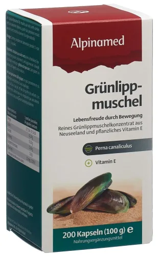 ALPINAMED, Alpinamed Grünlippmuschel 400mg Kapseln (200 Stk)