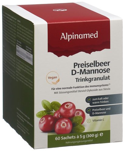 ALPINAMED, Alpinamed Preiselbeer D-Mannose Trinkgranulat (60x5g)