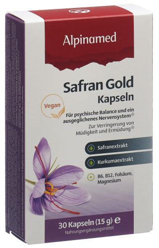 ALPINAMED, Alpinamed Safran Gold Kapseln (30 Stk)