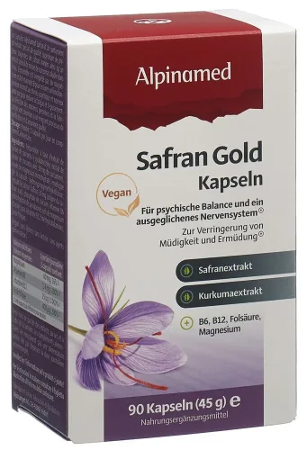 ALPINAMED, Alpinamed Safran Gold Kapseln (90 Stk)