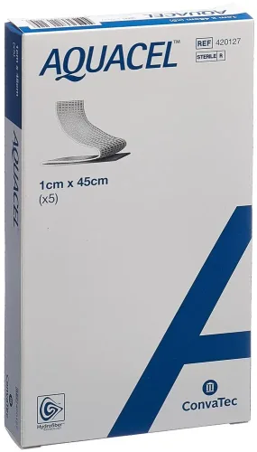 ConvaTec, ConvaTec AQUACEL Hydrofiber Tamponaden 1x45cm (5 Stk)