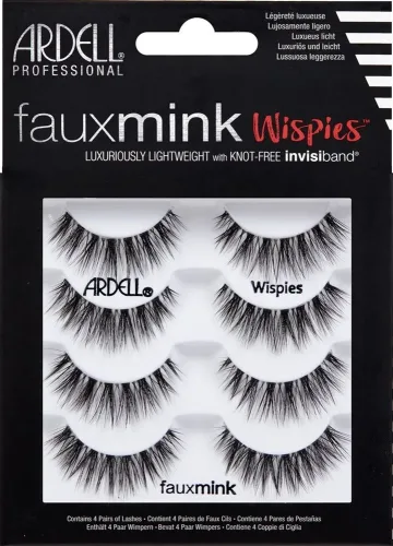 Ardell, Ardell - Faux Mink Wispies Multipack, 4 Paar