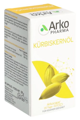 Arkopharma, ARKOCAPS Kürbiskernöl Kapseln (60 Stk)