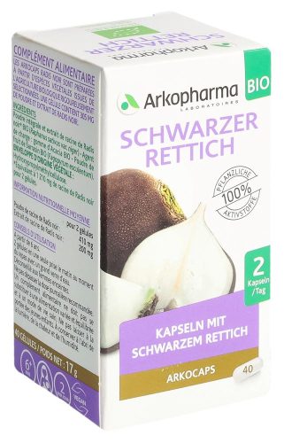 Arkopharma, ARKOCAPS Schwarzer Rettich Bio Kapseln (40 Stk)