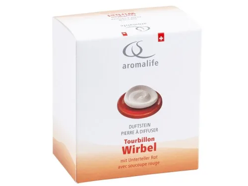 undefined, Aromalife Duftstein Set Wirbel & Unterteller rot