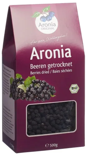 Aronia ORIGINAL, Aronia ORIGINAL Bio Aroniabeeren getrocknet (500g)