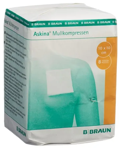 Askina, ASKINA Mullkompresse 10cmx10cm (100 Stk)