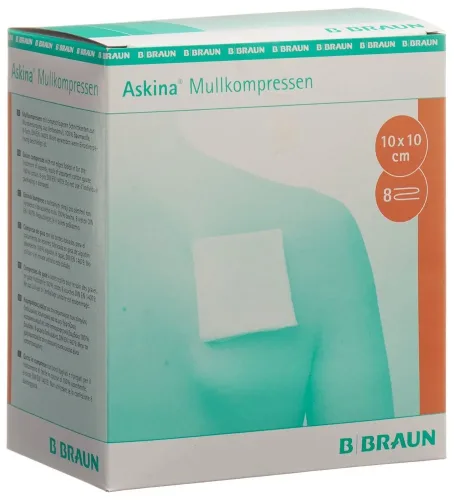 Askina, ASKINA Mullkompresse 10cmx10cm steril (25x2 Stk)