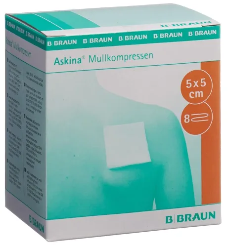 Askina, ASKINA Mullkompresse 5cmx5cm steril (25x2 Stk)