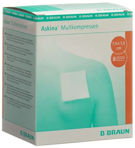 Askina, ASKINA Mullkompresse 7.5cmx7.5cm steril (25x2 Stk)