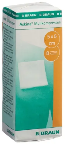 Askina, ASKINA Mullkompresse 5cmx5cm (100 Stk)