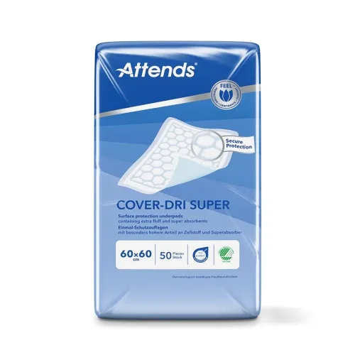 Attends, Attends COVER DRI Unterlage Super 60x60cm (50 Stk)