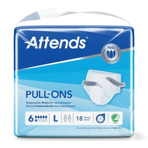 Attends, Attends Pull Ons 6 L (18 Stk)