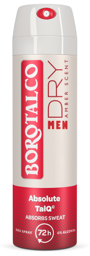 BOROTALCO, Borotalco Men Deo Spray Absolute ExtraDry Amber (150ml)
