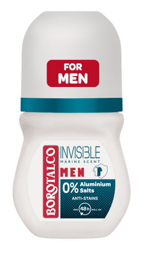 Borotalco, Men Deo Invisible Roll On 0% Aluminiumsalze 50ml Damen  50 ml
