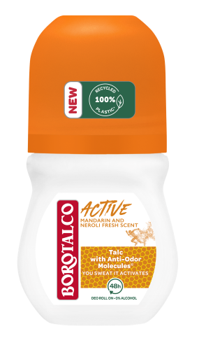 BOROTALCO, Borotalco - Deo Active Mandarine&Neroli Roll On, 50 ml