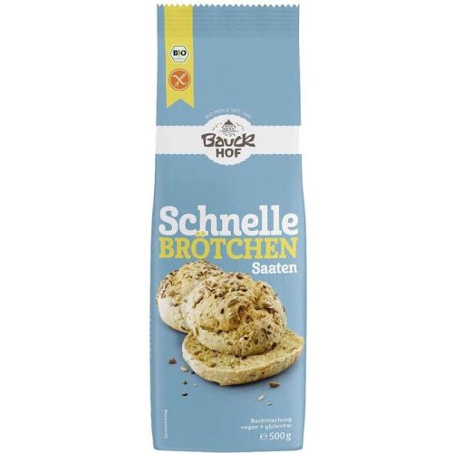 Bauckhof, Bauckhof Bio Schnelle Brötchen Saaten glutenfrei (500g)