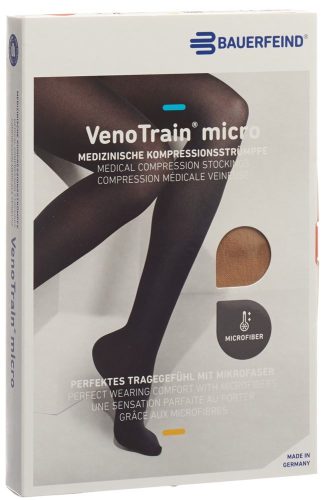 VenoTrain, VenoTrain micro AD KKL2 Grösse L p/s oFs caramel (1 Paar)