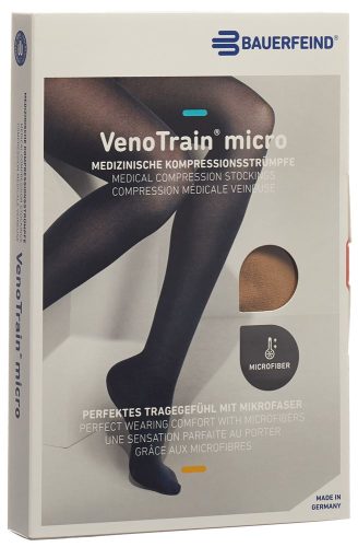 VenoTrain, VenoTrain micro AG KKL2 Grösse L n/l oFs caramel MikroNoppe (1 Paar)