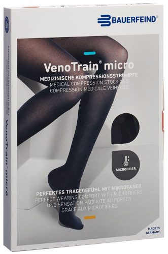 VenoTrain, VenoTrain micro AG KKL2 Grösse M p/l gFs schwarz MikroNoppe (1 Paar)