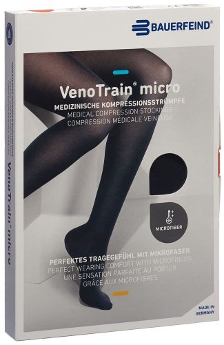 VenoTrain, VenoTrain micro AG KKL2 Grösse M p/s oFs schwarz MikroNoppe (1 Paar)