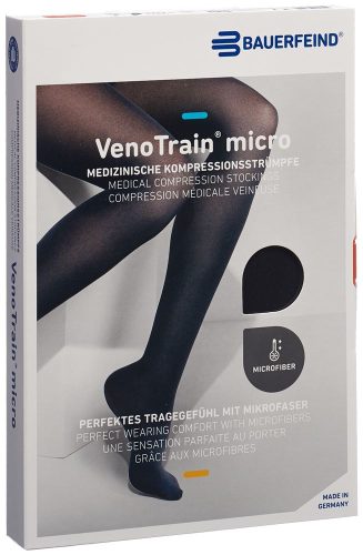 VenoTrain, VenoTrain micro AG KKL2 Grösse S p/l oFs schwarz MikroNoppe (1 Paar)