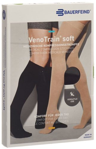 VenoTrain, VenoTrain Soft AD KKL2 Grösse XL normal/long offene Fussspitze schwarz (1 Paar)