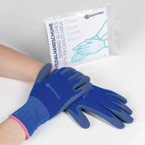 Bauerfeind Spezialhandschuhe M blau 1 Paar