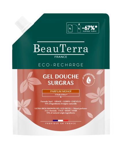 BeauTerra, BeauTerra Rückfettendes Duschgel Monoï Refill (1 Liter)