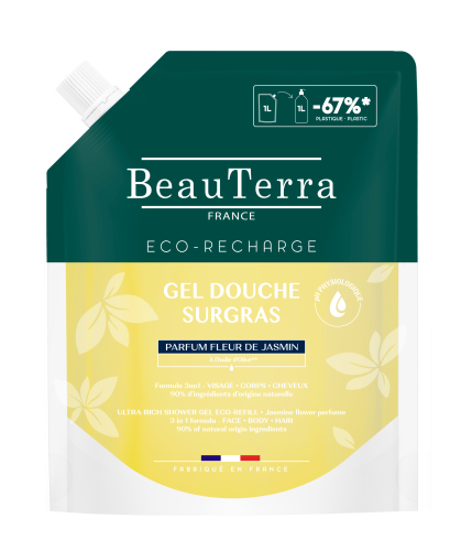 BeauTerra, BeauTerra Rückfettendes Duschgel Jasminblüte Refill (1 Liter)