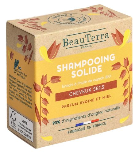 BeauTerra, BeauTerra Shampoo Solide trockenes & beschädigtes Haar (75g)