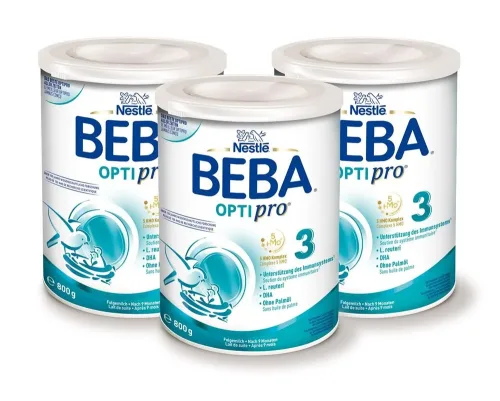 Nestlé BEBA, BEBA Optipro 3 Babymilch, Triopacks (3x800g)