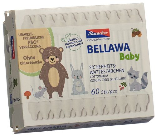 BELLAWA, BELLAWA Baby Sicherheitswattestäbchen (60 Stk)