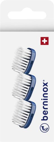 PDM to be maintained, Berninox 3 x Ersatz-Bürstenköpfe Ozeanblau super soft