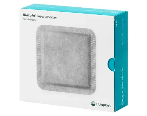 Coloplast, Biatain Superabsorber nicht-haftend, 12x12cm (19 Stk)
