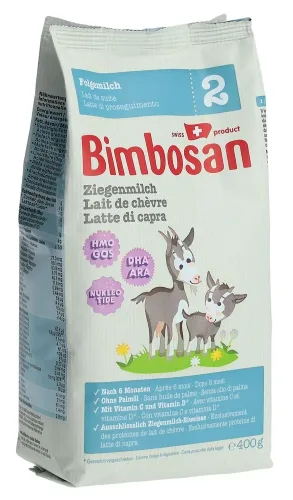 Bimbosan Ziegenmilch 2 Folgemilch refill Btl 400 g