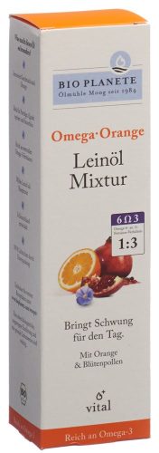 Bio Planète, BIO PLANETE Omega Orange Leinöl Mixtur (100ml)