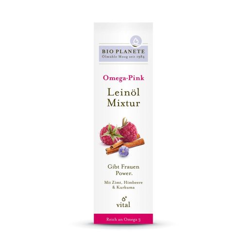 BIO PLANETE, BIO PLANETE Omega Pink Leinöl Mixtur (100ml)